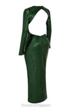 衣類 House of CB ベルパイングリーンスパンコールマキシドレス 0N8J344 - Image 6