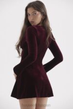 衣類 House of CB ベロニカ ブラックチェリー ピンタック ミニドレス 0N8J309 - Image 18