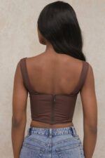 衣類 House of CB ペルセポネ チョコレートギャザーコルセットトップ 0N8J91 - Image 13