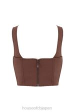 衣類 House of CB ペルセポネ チョコレートギャザーコルセットトップ 0N8J91 - Image 5