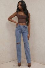 衣類 House of CB ペルセポネ チョコレートギャザーコルセットトップ 0N8J91 - Image 9