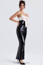 衣類 House of CB ホリーブラック スパンコール ストラップレス リボン ドレス 0N8J341 - Image 9