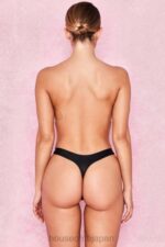 衣類 House of CB マイクロモーダルシームレスひも - ブラック 0N8J1295 - Image 6
