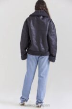 衣類 House of CB マッデングレー ビーガン シアリング アビエーター ジャケット 0N8J1026 - Image 9