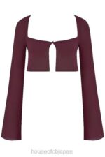 衣類 House of CB マルセイユ プルーン カバーアップ トップ 0N8J1219 - Image 7