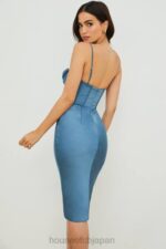衣類 House of CB マーナ エーゲブルー コルセット ミディドレス 0N8J558 - Image 9