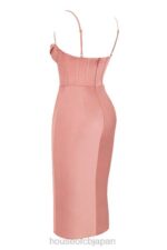 衣類 House of CB マーナ ローズ サテン コルセット スリップ ドレス 0N8J525 - Image 4
