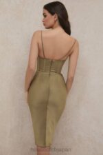 衣類 House of CB マーナオリーブ コルセットスリップドレス 0N8J580 - Image 15
