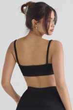 衣類 House of CB ミシャ ブラック リブニット ブラレット 0N8J690 - Image 9