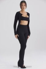 衣類 House of CB ミッツィ ブラック リブニット レギンス 0N8J876 - Image 6