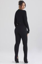 衣類 House of CB ミッツィ ブラック リブニット レギンス 0N8J876 - Image 7