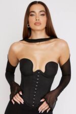 衣類 House of CB ミナブラック構造コルセット 0N8J72 - Image 8