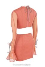 衣類 House of CB ミランダ ローズ クリスタル トリム カットアウト ミニドレス 0N8J511 - Image 6