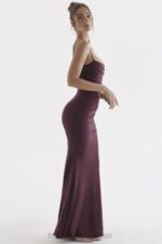 衣類 House of CB ミレナ ダークチェリー コルセット マキシドレス 0N8J307 - Image 14