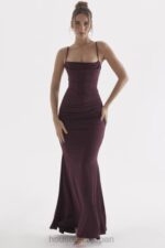 衣類 House of CB ミレナ ダークチェリー コルセット マキシドレス 0N8J307 - Image 9