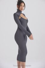 衣類 House of CB メリオラ チャコールニット ミディドレス 0N8J310 - Image 18