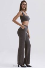 衣類 House of CB ヤリナ チャコール カシミアブレンド パンツ 0N8J825 - Image 7