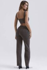 衣類 House of CB ヤリナ チャコール カシミアブレンド パンツ 0N8J825 - Image 8