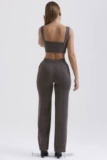 衣類 House of CB ヤリナ チャコール カシミアブレンド パンツ 0N8J825 - Image 9