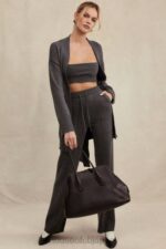 衣類 House of CB ヤリナ チャコール カシミアブレンド パンツ 0N8J825 - Image 10