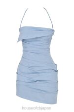 衣類 House of CB ラナ ベイビーブルー オープンバック ミニ ホルター ドレス 0N8J549 - Image 4