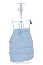 衣類 House of CB ラナ ベイビーブルー オープンバック ミニ ホルター ドレス 0N8J549 - Image 6