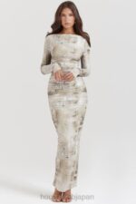 衣類 House of CB ラネッタ ペールセージプリント マキシドレス 0N8J152 - Image 11