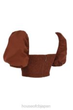 衣類 House of CB ラバンナココア パフスリーブ クロップトップ 0N8J748 - Image 9