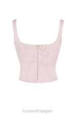 衣類 House of CB ラファ ピンク フローラル サテン 延縄コルセット 0N8J34 - Image 4