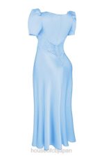 衣類 House of CB ラファエラ ソフトブルー ピュアシルク＆レースドレス 0N8J146 - Image 9