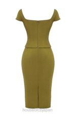 衣類 House of CB ラヤナ オリーブ コルセット ミディドレス 0N8J163 - Image 5