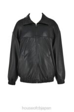 衣類 House of CB ラリッサ ブラック ビーガン レザー オーバーサイズ ボンバー ジャケット 0N8J1039 - Image 8