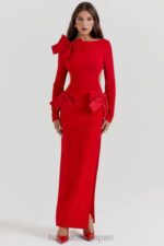 衣類 House of CB ラヴェルレッドリボンマキシドレス 0N8J110 - Image 12