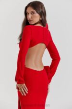 衣類 House of CB ラヴェルレッドリボンマキシドレス 0N8J110 - Image 17