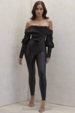 衣類 House of CB リアブラックラテックスハイウエストレギンス 0N8J1010 - Image 2