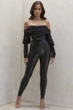 衣類 House of CB リアブラックラテックスハイウエストレギンス 0N8J1010 - Image 3