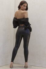 衣類 House of CB リアブラックラテックスハイウエストレギンス 0N8J1010 - Image 6