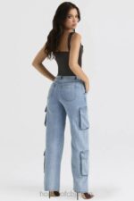 衣類 House of CB リアブルー ウォッシュド ユーティリティ ジーンズ 0N8J639 - Image 5