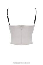 衣類 House of CB リュエット ベージュ サテン ワイヤー入りコルセット 0N8J30 - Image 9