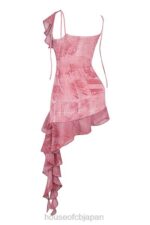衣類 House of CB リラピンクプリントフリルミニドレス 0N8J140 - Image 6