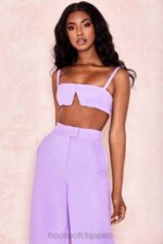 衣類 House of CB リーラ バイオレット クレープ V ワイヤー ブラレット 0N8J813 - Image 18