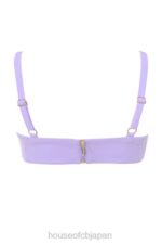 衣類 House of CB リーラ バイオレット クレープ V ワイヤー ブラレット 0N8J813 - Image 9