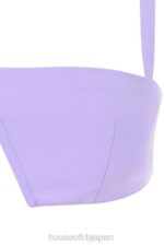 衣類 House of CB リーラ バイオレット クレープ V ワイヤー ブラレット 0N8J813 - Image 10