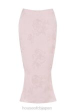 衣類 House of CB ルイゼット ピンク メタリック フローラル サテン ミディ スカート 0N8J892 - Image 12