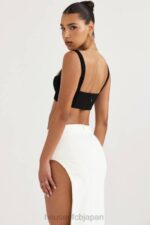 衣類 House of CB ルシアナ ブラック プリーツ バンドゥ トップ 0N8J724 - Image 9