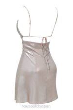 衣類 House of CB ルシラ ベージュシマーミニドレス 0N8J354 - Image 11