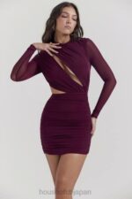衣類 House of CB ルシンダマルベリー カットアウト ミニドレス 0N8J131 - Image 3