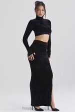 衣類 House of CB ルネブラックシェニールマキシスカート 0N8J879 - Image 9
