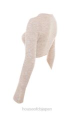 衣類 House of CB ルリー オートミール ふわふわニット クロップド カーディガン 0N8J733 - Image 7