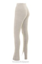 衣類 House of CB レイヴン オートミール リブニット フレアパンツ 0N8J949 - Image 3
